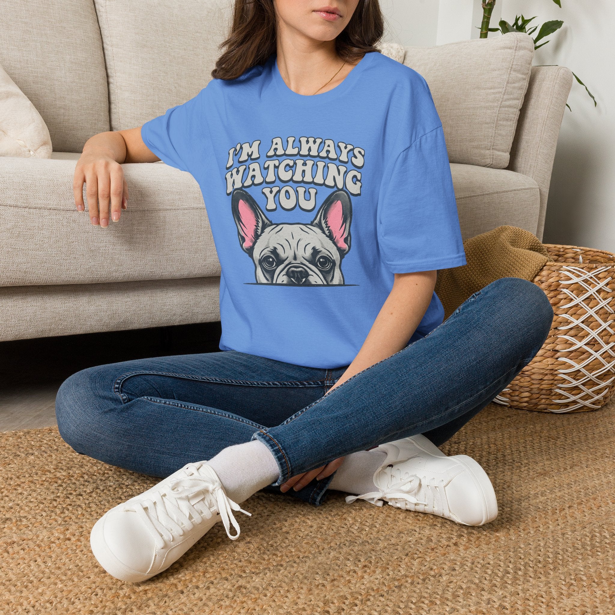 I'm Always Watching You Retro Frenchie T-Shirt