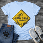 Funny 4 paw drive all terrain rated dog shirt for outdoor loving pet parents