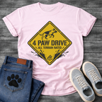 Funny 4 paw drive all terrain rated dog shirt for outdoor loving pet parents