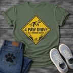 Funny 4 paw drive all terrain rated dog shirt for outdoor loving pet parents