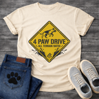Funny 4 paw drive all terrain rated dog shirt for outdoor loving pet parents