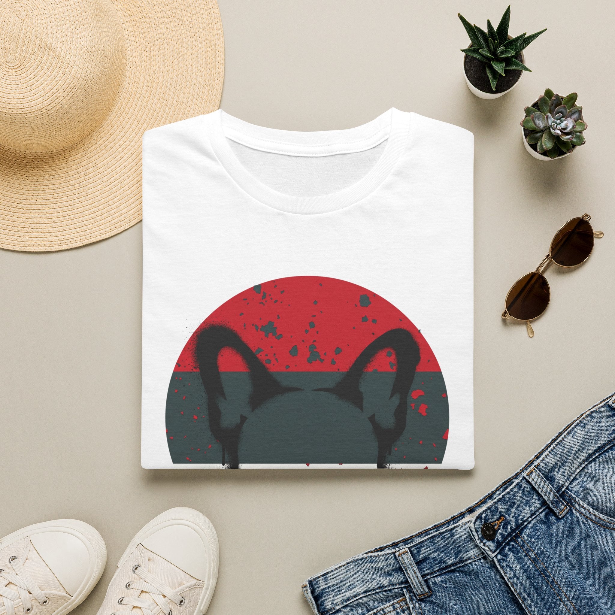 Splatter Ears Frenchie T-Shirt