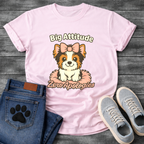 Big attitude zero apologies funny sassy Yorkie dog shirt for pet parents
