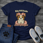 Big attitude zero apologies funny sassy Yorkie dog shirt for pet parents
