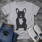 Frenchie Brush Ink Portrait T-Shirt