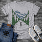 French Bulldog colorful mountain forest adventure graphic dog shirt tee
