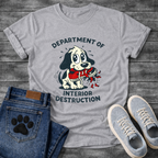 Department of Interior Destruction funny dog chaos shirt for pet owners