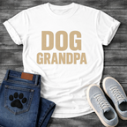 Dog grandpa shirt with bold lettering for proud dog grandfathers