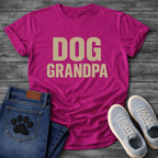 Dog grandpa shirt with bold lettering for proud dog grandfathers 