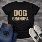 Dog grandpa shirt with bold lettering for proud dog grandfathers