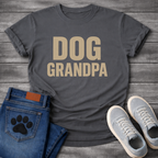 Dog grandpa shirt with bold lettering for proud dog grandfathers