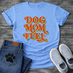 Dog Mom Fuel retro groovy funny dog parent coffee shirt