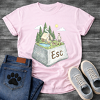 ESC Key Campground Guy funny camping shirt for dog owners and outdoor lovers