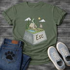 ESC Key Campground Guy funny camping shirt for dog owners and outdoor lovers