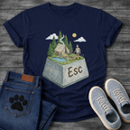 ESC Key Campground Guy funny camping shirt for dog owners and outdoor lovers