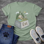 ESC Key Campground Guy funny camping shirt for dog owners and outdoor lovers
