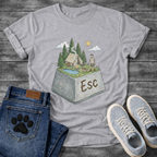 ESC Key Campground Guy funny camping shirt for dog owners and outdoor lovers