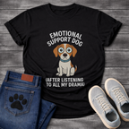 Funny emotional support dog shirt for pet lovers and dog moms
