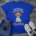 Funny emotional support dog shirt for pet lovers and dog moms
