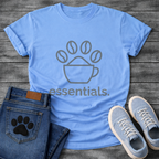 Funny dog shirt with paw print essentials design for pet parents