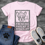Frenchie Parent Homebody French Bulldog beanie coffee funny dog shirt tee
