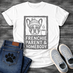 Frenchie Parent Homebody French Bulldog beanie coffee funny dog shirt tee
