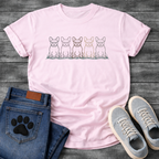 French Bulldog five coat colors lineup graphic dog mom shirt unisex tee