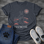 French Bulldog minimalist line art retro wave graphic dog shirt unisex tee