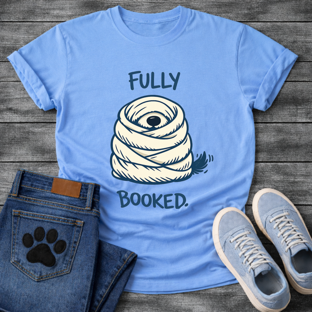 Fully Booked dog burrito funny wrapped up dog shirt