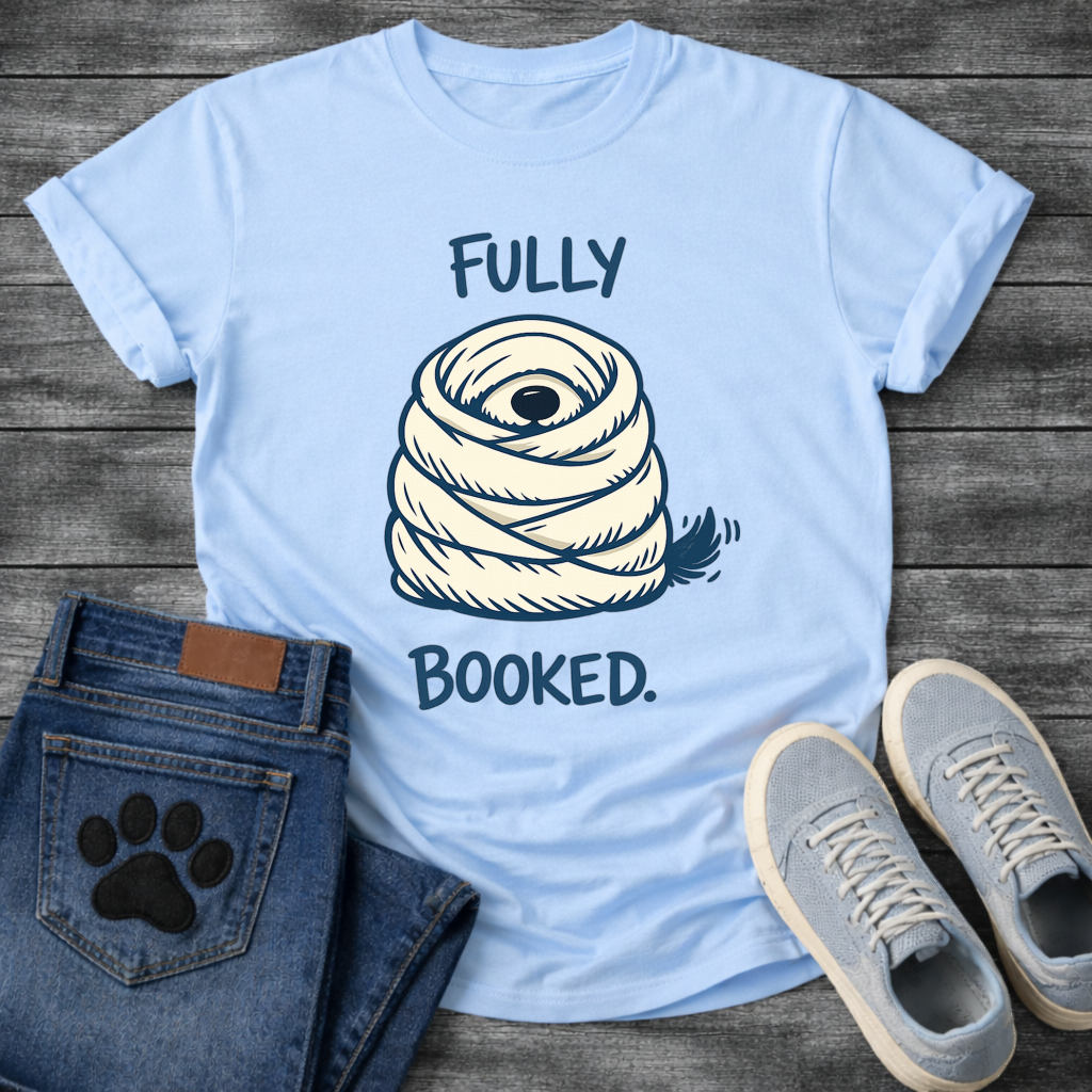 Fully Booked dog burrito funny wrapped up dog shirt