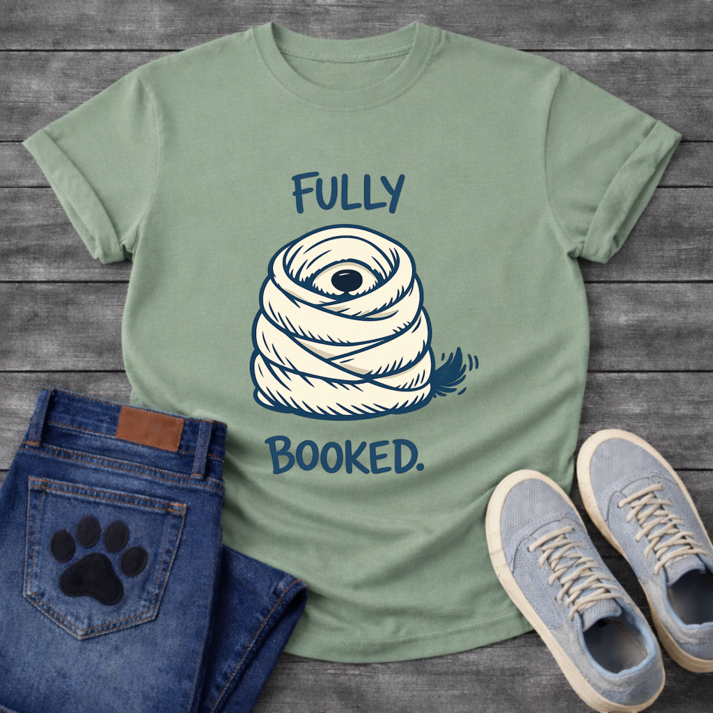 Fully Booked dog burrito funny wrapped up dog shirt