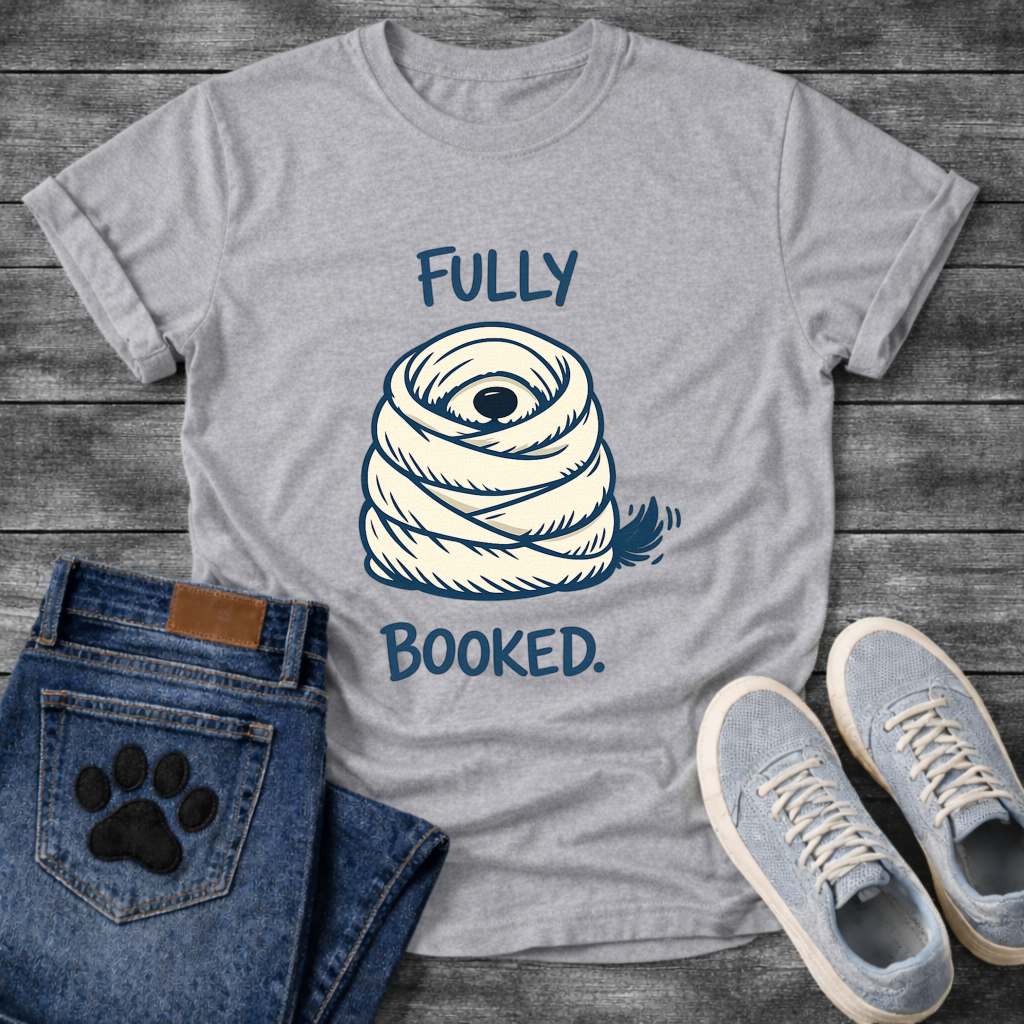 Fully Booked dog burrito funny wrapped up dog shirt