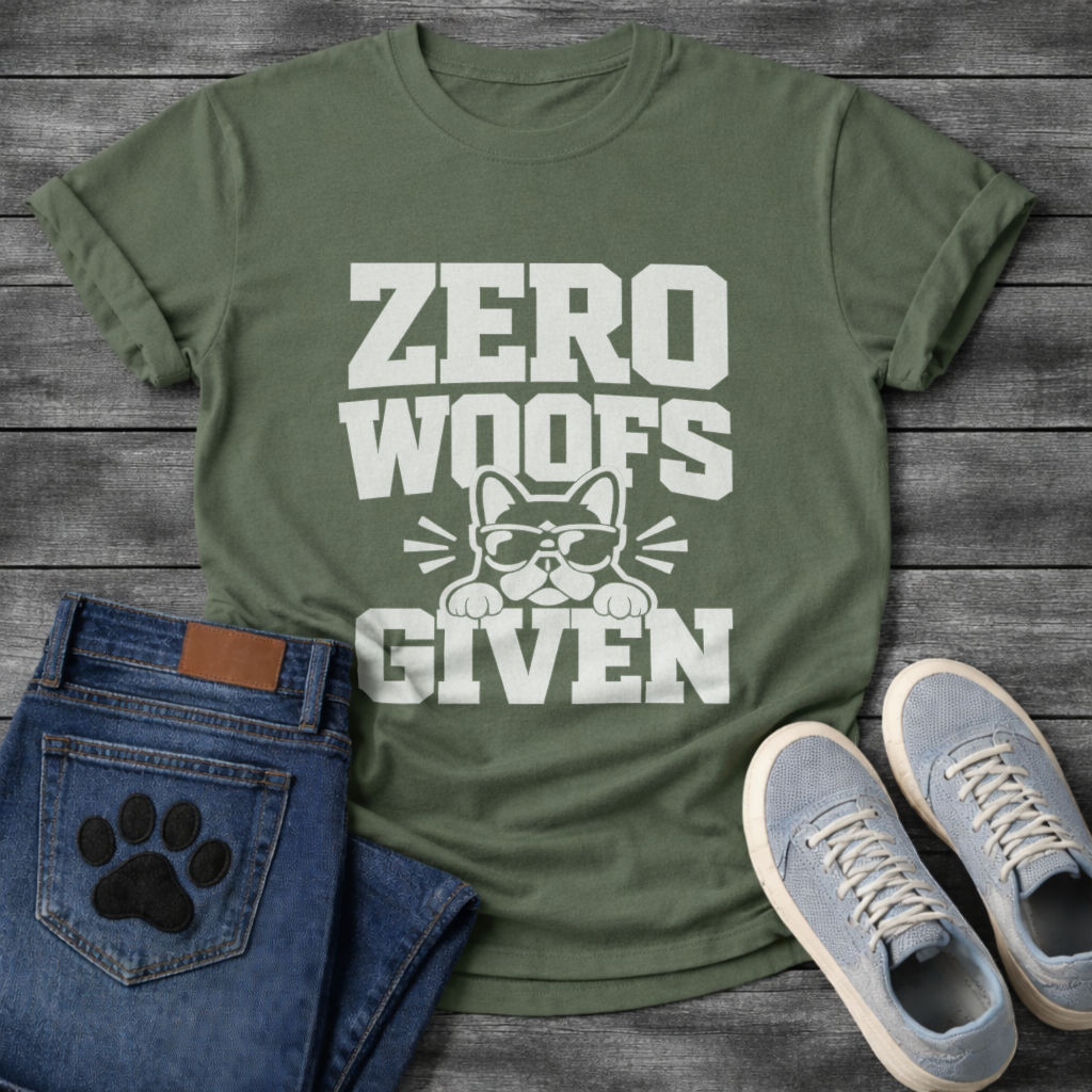 Zero Woofs Given T-Shirt