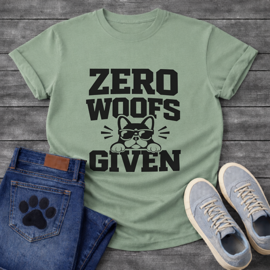 Zero Woofs Given T-Shirt