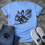 French Bulldog graphic art funny dog shirt white bold black design pet lover tee