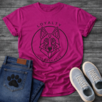 German Shepherd Loyalty geometric line art minimalist dog shirt