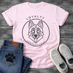 German Shepherd Loyalty geometric line art minimalist dog shirt