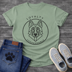 German Shepherd Loyalty geometric line art minimalist dog shirt