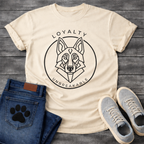 German Shepherd Loyalty geometric line art minimalist dog shirt