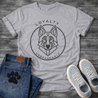 German Shepherd Loyalty geometric line art minimalist dog shirt