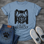 French Bulldog I Am The Moment Frenchie Glamour funny dog shirt graphic tee
