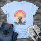 Certified Chaos Potato French Bulldog retro sunset t-shirt funny dog shirt pet lover apparel