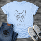 Minimalist French Bulldog line art t-shirt premium pet lover apparel unisex