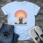 Runs on Zoomies and Zero Regrets French Bulldog sunset t-shirt white pet lover apparel funny dog shirt