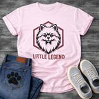 Pomeranian Little Legend funny dog shirt white fluffy dog pet lover apparel tee