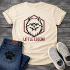 Pomeranian Little Legend funny dog shirt white fluffy dog pet lover apparel tee