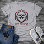 Pomeranian Little Legend funny dog shirt white fluffy dog pet lover apparel tee