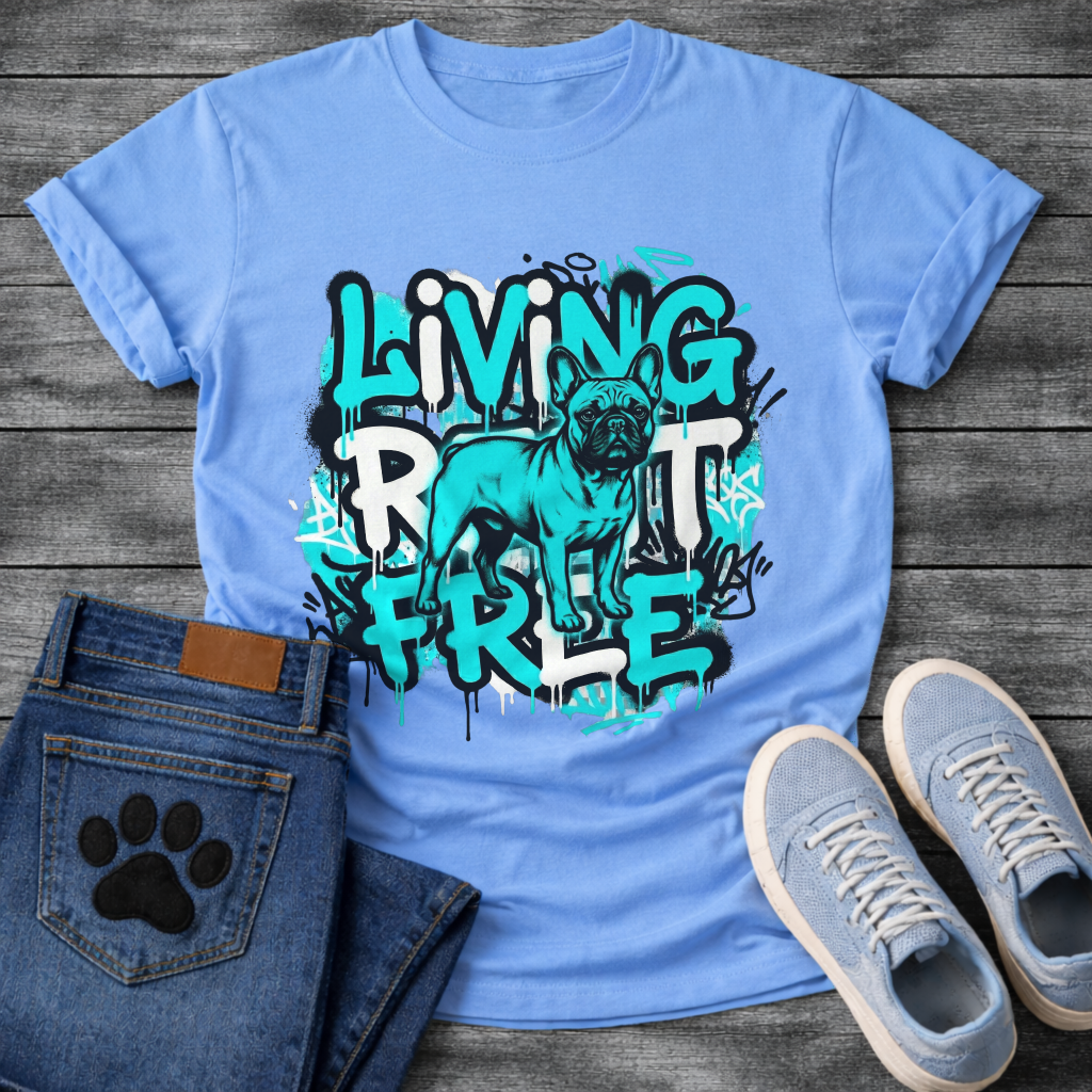 Living Rent Free Frenchie funny French Bulldog shirt for dog owners