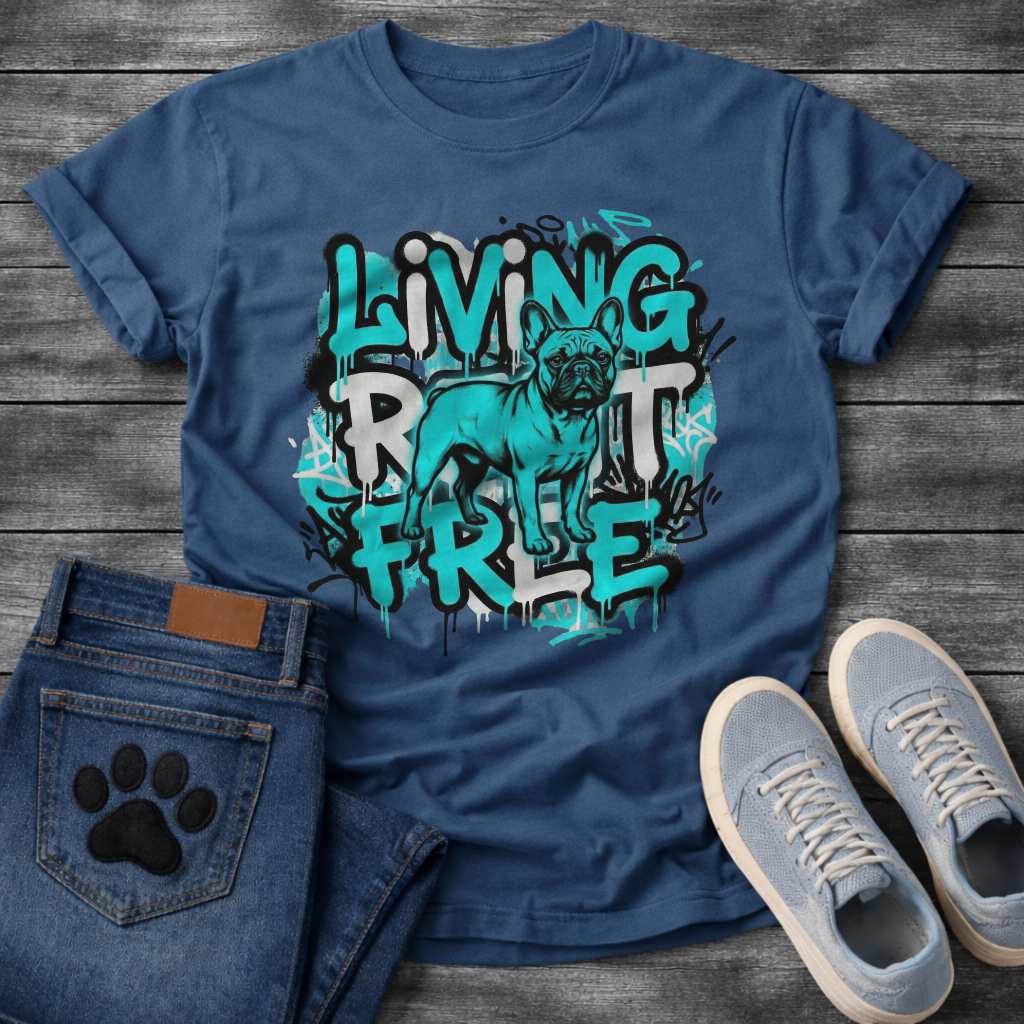 Living Rent Free Frenchie funny French Bulldog shirt for dog owners