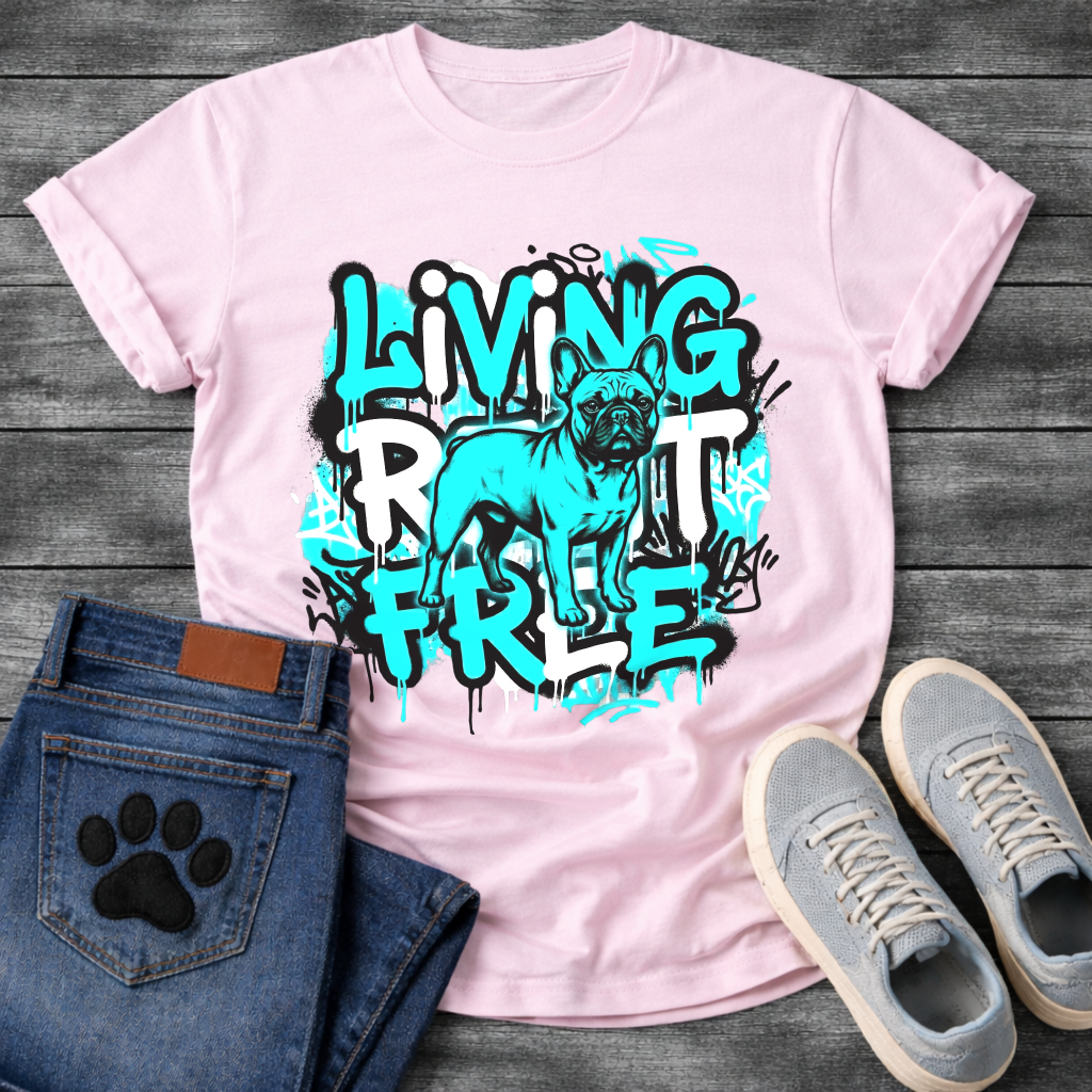 Living Rent Free Frenchie funny French Bulldog shirt for dog owners